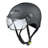 cp270110-cp carachillo zwart e bike helm - fietshelm met vizier