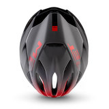 MET rivale black shaded red zwart rood race fiets helm - zeer lichte racefiets helm boven