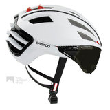 casco speedairo wit race fiets helm met vizier carbonic 04.5015