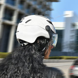 CP Chimayo+ wit e-bike pedelec helm in actie achter