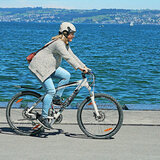 Cp Carachillo e bike helm creme - fietshelm met vizier