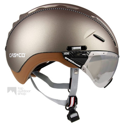 Casco Roadster Olive e bike helm + vautron vizier (meekleurend) - Gratis montage!