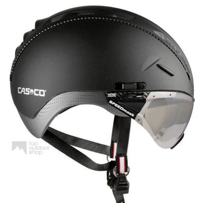 Casco Roadster black e bike helmet + vautron visor (co-coloured) - Free fitting!