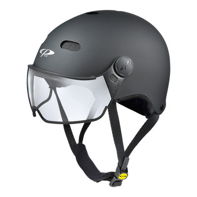 CP Carachillo E-bike helmet black - Choose from clear or photochromic visor - Also Nr.1 spectacle wearers!