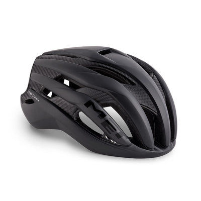 MET Trenta 3K carbon zwart racefiets helm - slechts 215 gram! - kan ook met verlichting