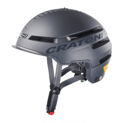 Cratoni Smartride zwart mat - Pedelec helm - Fietshelm met Speakers - Licht en App