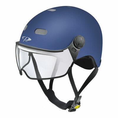CP Carachillo E-bike helmet blue - Choose from clear or photochromic visor - Also Nr.1 spectacle wearers!