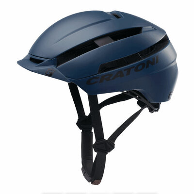 Cratoni C-Loom 2.0 blue matt e-bike helmet - Helmet with lighting
