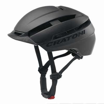 Cratoni C-Loom 2.0 black matt e-bike helmet - Helmet with lighting