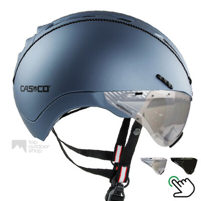 Casco Roadster Blue e bike helmet + carbonic visor (choice of 2) - Free assembly!