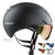 casco roadster zwart e bike helm met vizier carbonic multilayer 04.3618.U