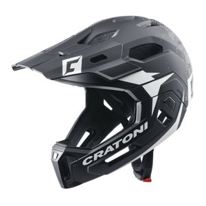 cratoni c-maniac 2.0 MX - black white matt - mtb helm full face 110301
