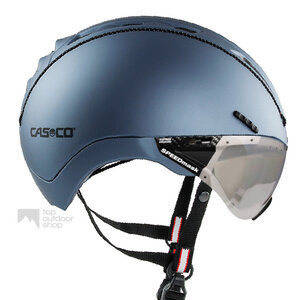casco roadster blauw e bike helm met vizier 04.5014.U vautron meekleurend